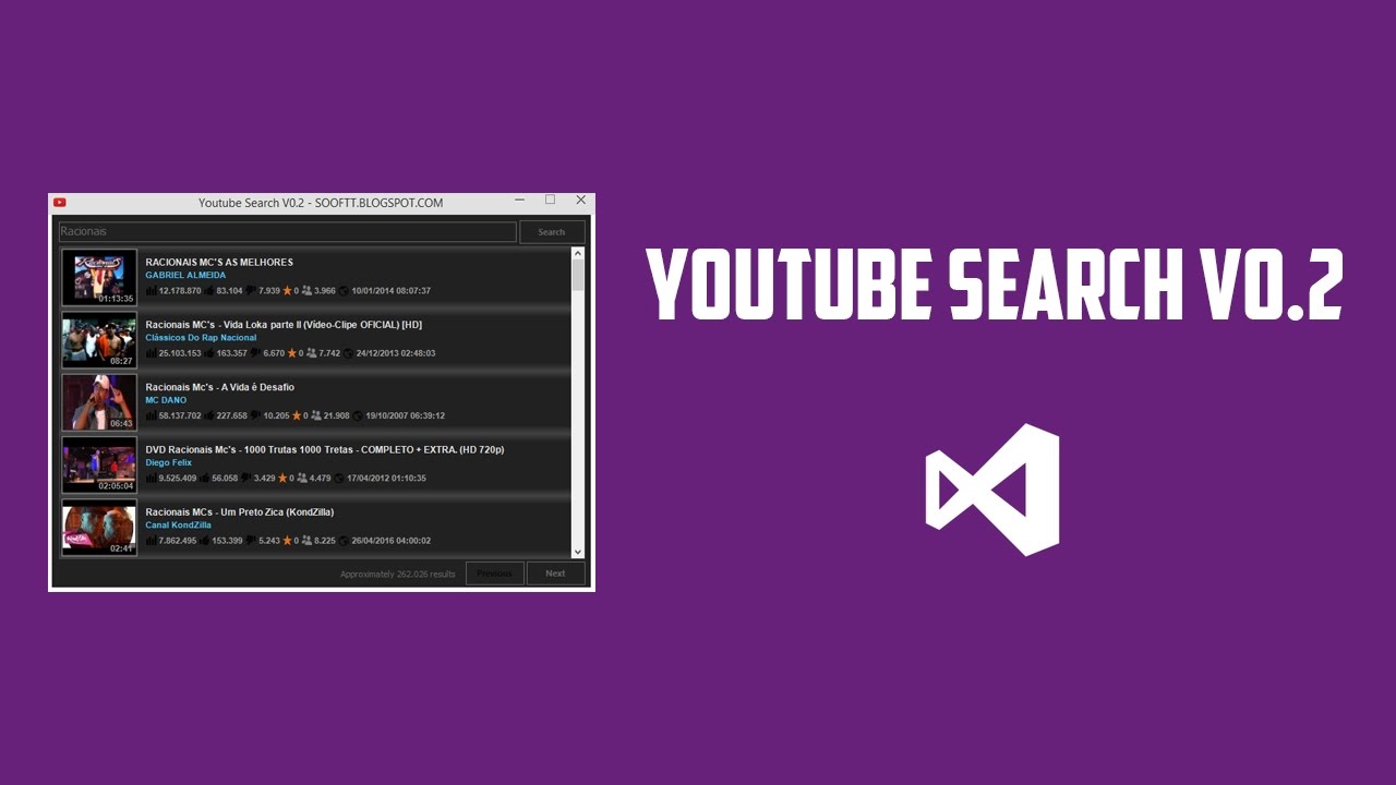 youtube search v0.2